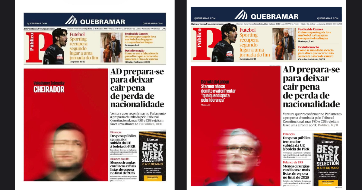 Capas de jornais foram manipuladas para veicular narrativa antiga sobre Zelensky e drogas