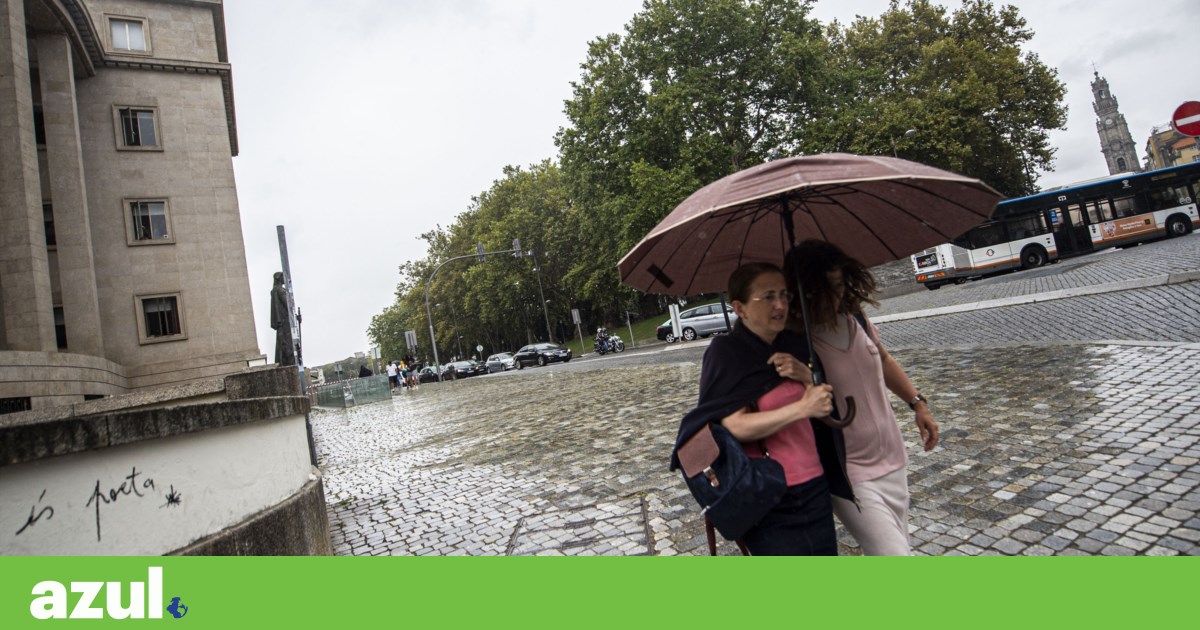 Oito distritos do Norte e Centro sob aviso amarelo por chuva e trovoada