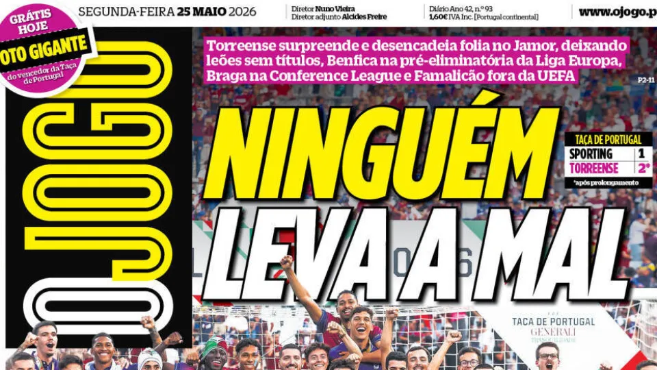 Por cá: Torreense vence Taça e faz história (e estragos)