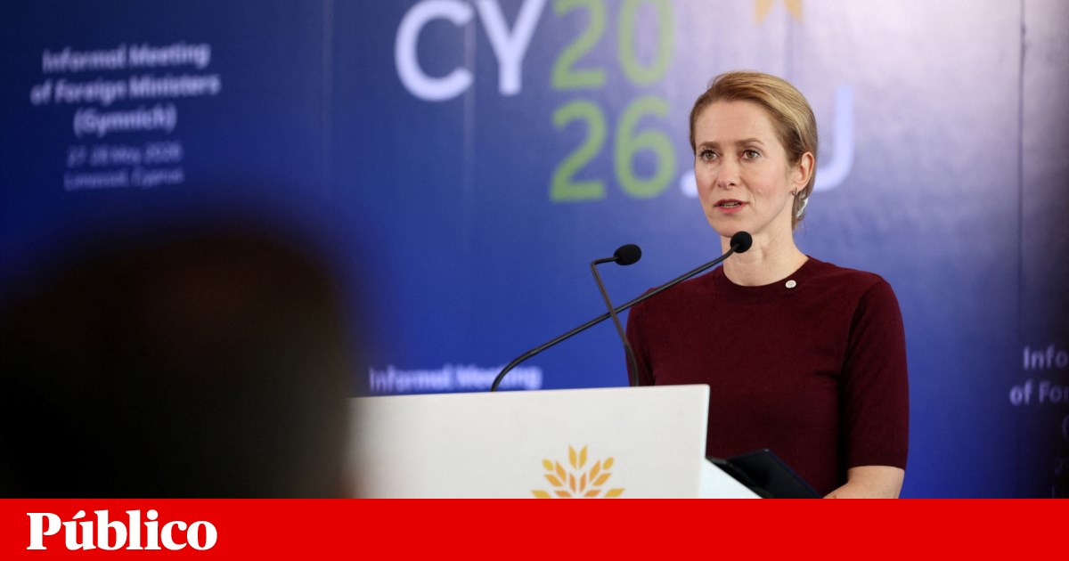 Kallas descarta UE como mediadora entre Kiev e Moscovo: “Estamos claramente do lado da Ucrânia”