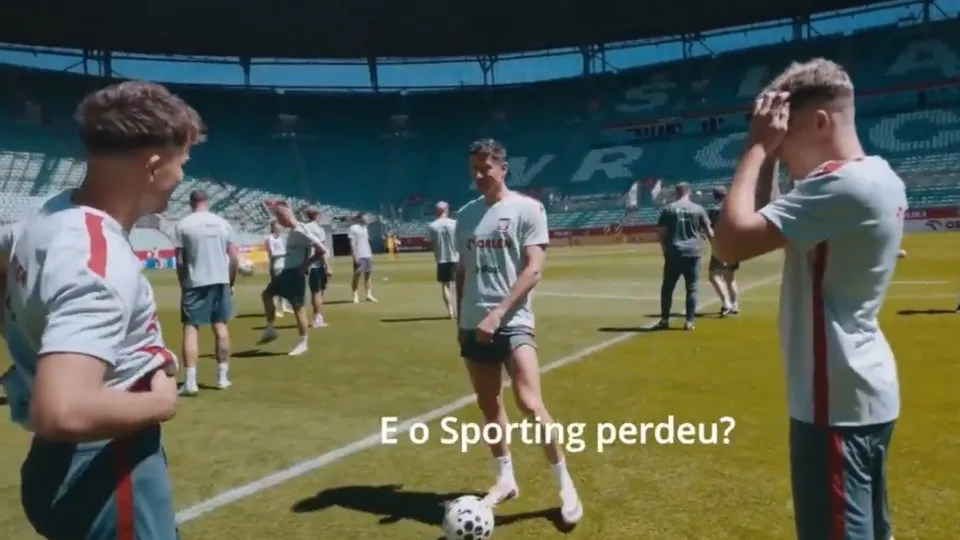 Treino da Polónia reuniu Pietuszewski e Lewandowski a falar… do Torreense