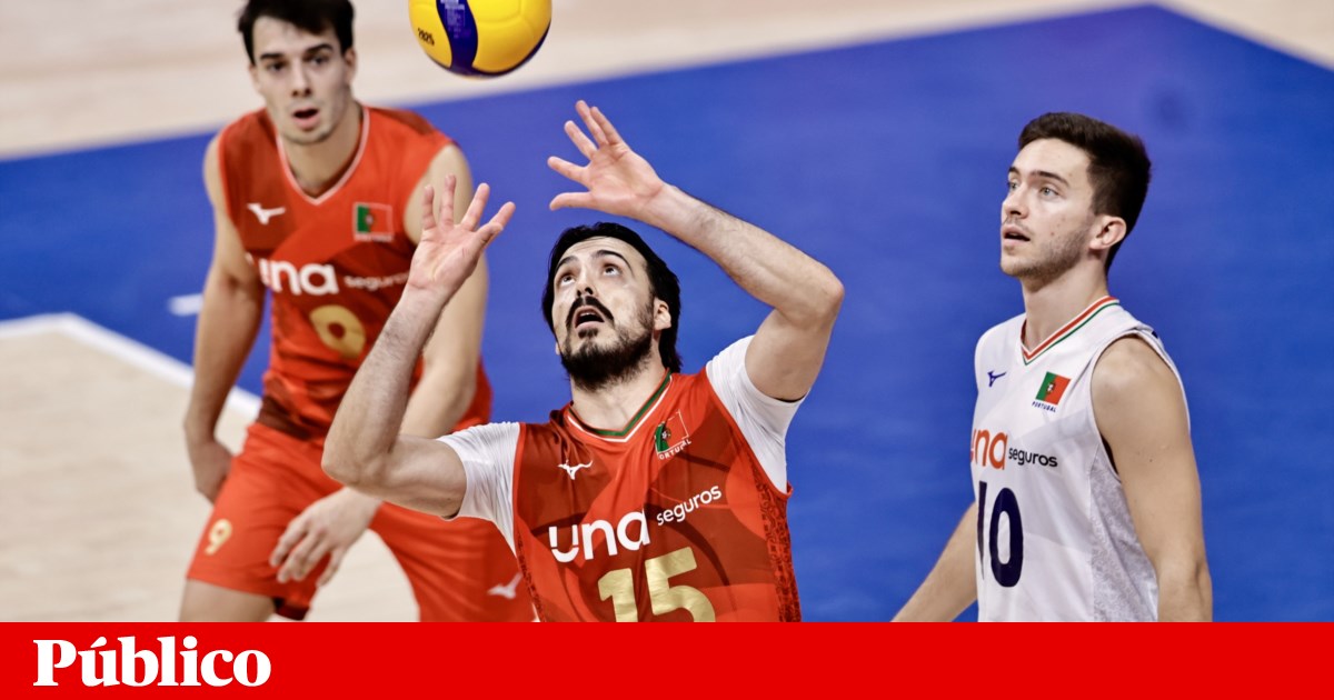 Portugal vence Islândia no segundo jogo da Liga Europeia de voleibol