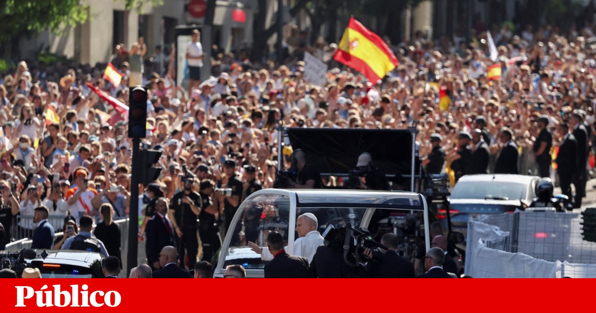 Papa junta 1,2 milhões de fiéis em Madrid e alerta para o egoísmo