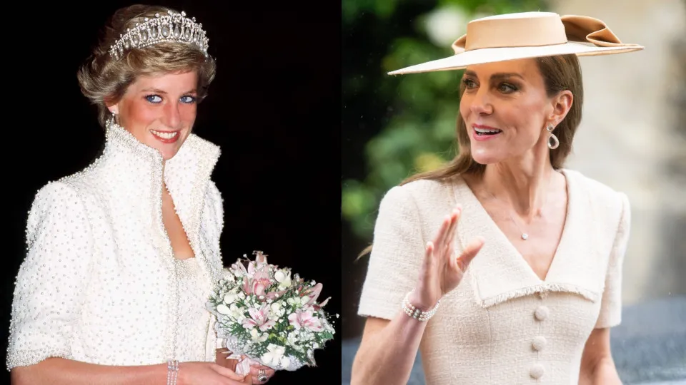 Kate Middleton brilha com joia da princesa Diana no casamento real