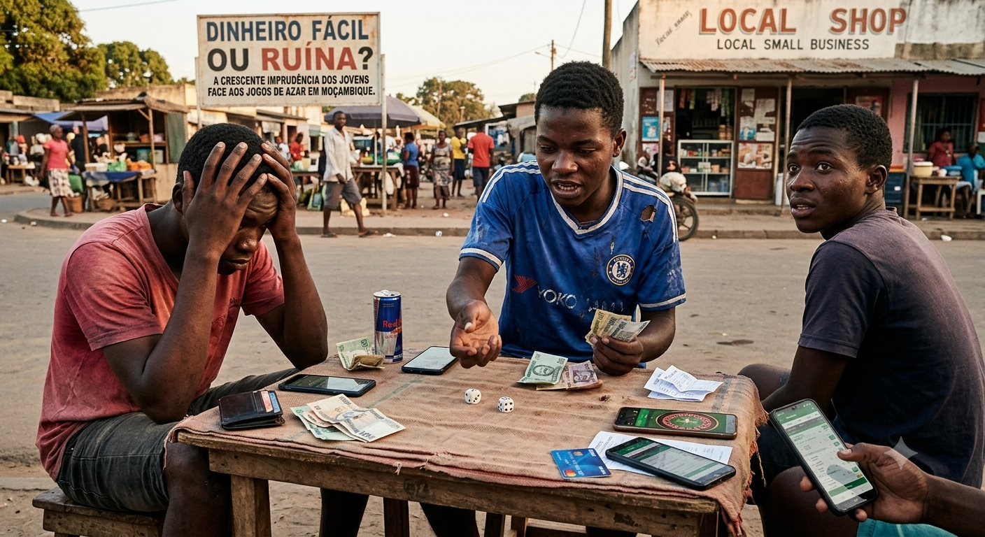 Dinheiro Fácil ou Ruína? A Crescente Imprudência dos Jovens Face aos Jogos de Azar em Moçambique