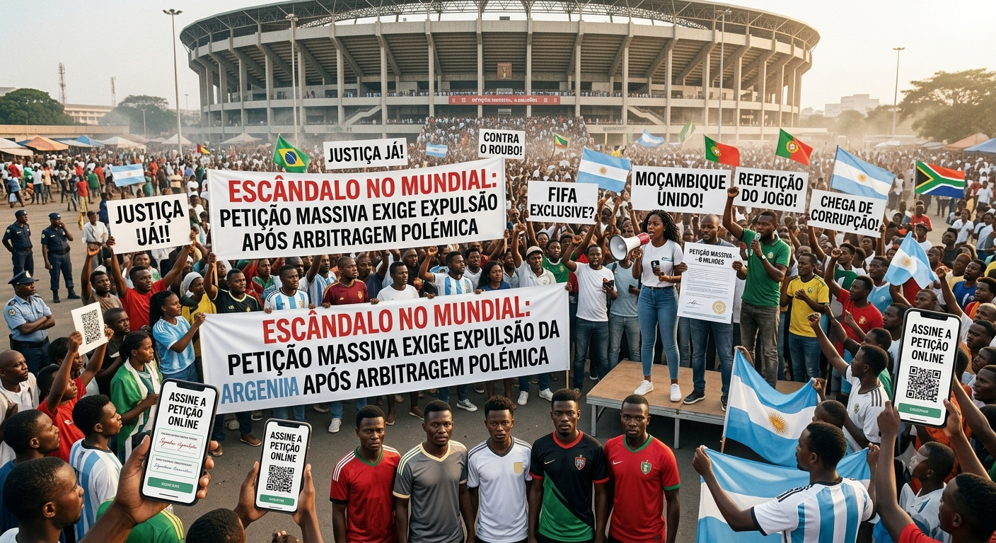 Escândalo no Mundial: Petição massiva exige expulsão da Argentina após arbitragem polêmica