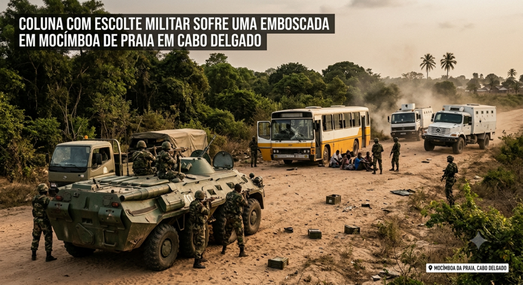 Tensao-no-Norte-Coluna-com-Escorte-Militar-Sofre-Uma-Emboscada-em-Mocimboa-da-Praia-1024x559 Tensão no Norte: Coluna com Escolte Militar Sofre Uma Emboscada em Mocímboa da Praia