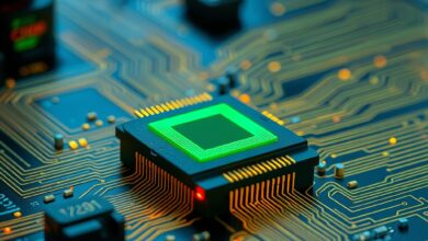 Microchip quântico com circuitos microscópicos de silício e ressonadores mecânicos em laboratório de alta precisão